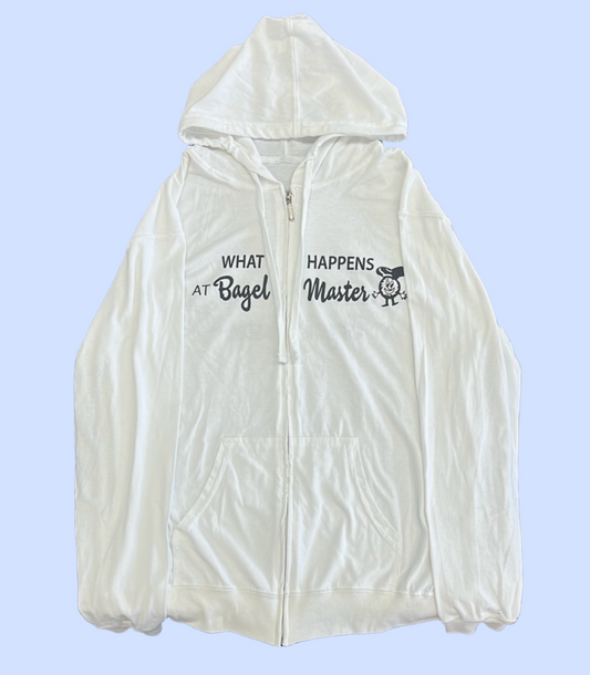 White Bagel Master Zip-Up